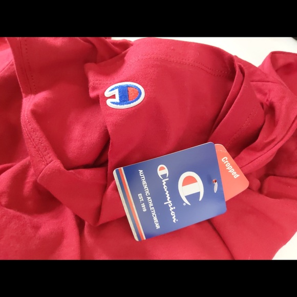 🎄 3/$35 👯‍♀️Host Pick⚡️Champion Logo Cropped Tee - Picture 8 of 12